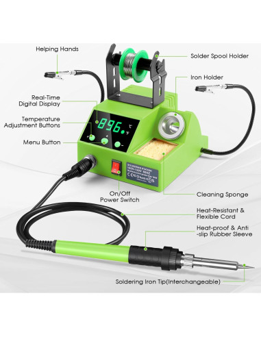 Estación de Soldadura Crtsweker 100W Digital con Accesorios