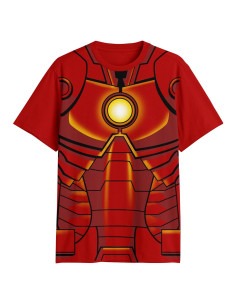 Camiseta Disfraz Iron Man Marvel Tony Stark Adulto Rojo