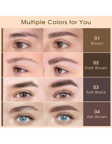 Lápiz de Cejas Microblading UCANBEMAKEUP 04 Marrón Ceniza