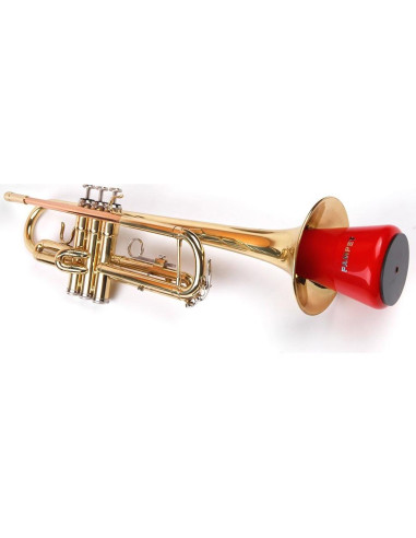 Silenciador de Trompeta PAMPET Rojo Práctico y Ligero