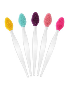 5 Pcs Cepillo Exfoliante de Labios Silicona WLLHYF 14.5 cm