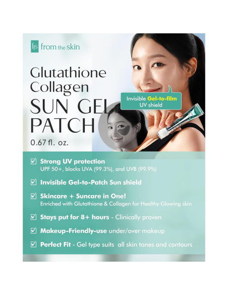 Parche Solar CNP - Gel Colágeno y Glutación - Protección UV