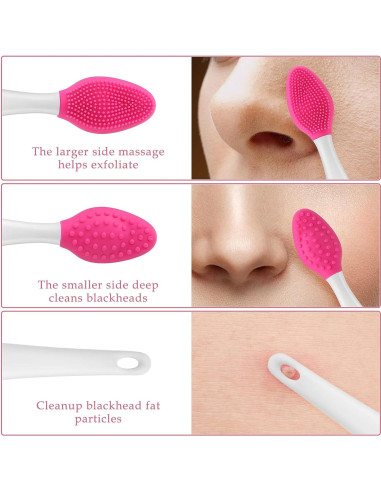 5 Pcs Cepillo Exfoliante de Labios Silicona WLLHYF 14.5 cm