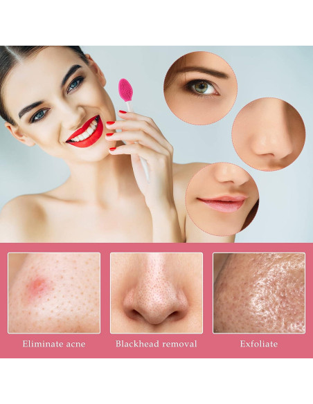 5 Pcs Cepillo Exfoliante de Labios Silicona WLLHYF 14.5 cm