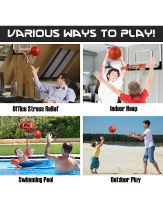 Balones de Baloncesto Inflables Liberty Imports 15 cm - 4 Pcs 2