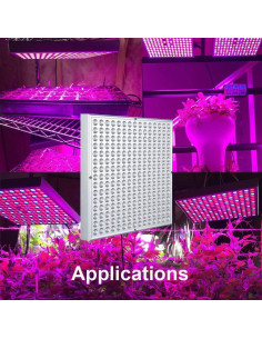 Luz de Crecimiento LED Venoya 225 LEDs 75W Espectro Completo 2