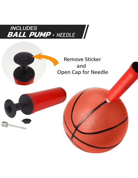 Balones de Baloncesto Inflables Liberty Imports 15 cm - 4 Pcs