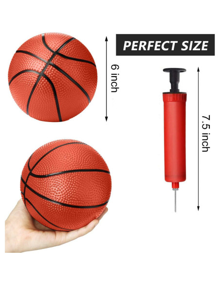 Balones de Baloncesto Inflables Liberty Imports 15 cm - 4 Pcs