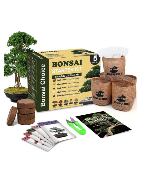Kit de Jardinería Interior Meekear con Discos de Tierra y Bolsas