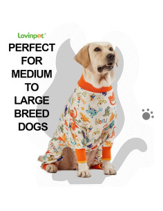 Pijama para Perros LovinPet Grande Anti Lamer Dinosaurios 2