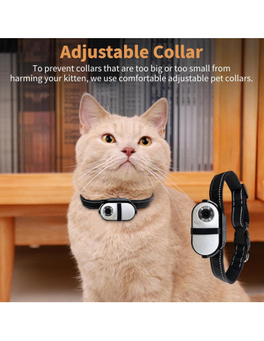 Collar Cámara Diyeeni para Gatos y Perros HD 1080P Blanco