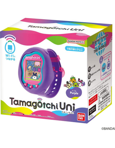 Tamagotchi Uni Bandai Púrpura LCD Portátil