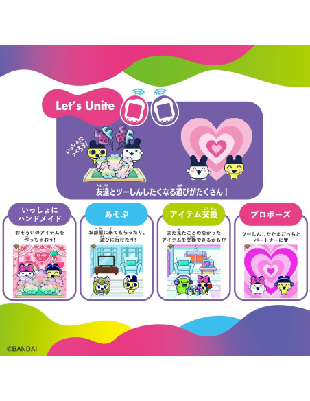 Tamagotchi Uni Bandai Púrpura LCD Portátil