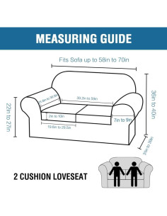 Funda de Sofá H.VERSAILTEX 3 Piezas Ajuste Stretch Arena 2