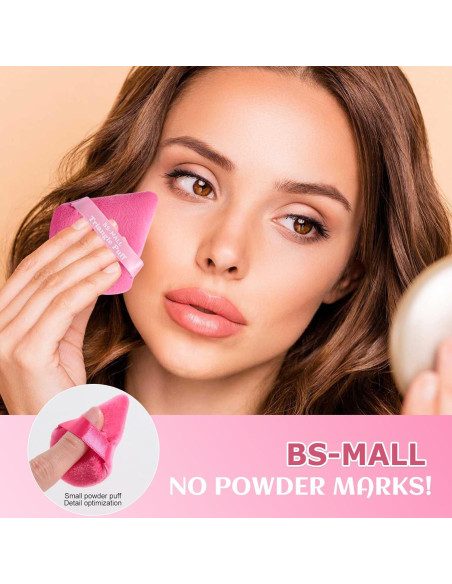 Conjunto de Esponjas de Maquillaje BS-MALL Rosa 10 Piezas