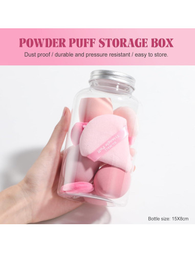 Conjunto de Esponjas de Maquillaje BS-MALL Rosa 10 Piezas