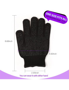 Guante Resistente al Calor Teenitor TCL108 Negro Talla Universal 2