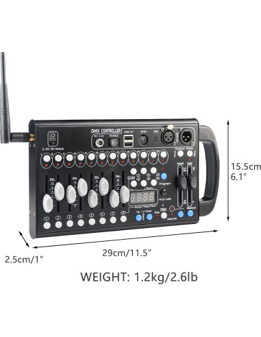 Controlador DMX Inalámbrico Jinda Audio 192 Canales