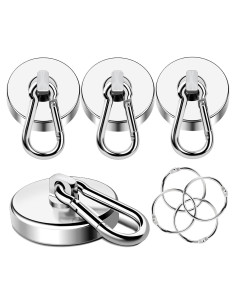 Ganchos Magnéticos MIKEDE 4 Pcs Alta Resistencia 90.72 kg