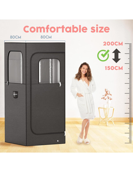 Sauna de Vapor Portátil Adamson 2.6L Silla Control Remoto
