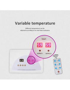 Manta de Sauna Infrarroja Anbt 650W Portátil y Ligera 2