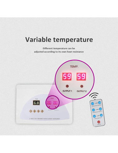 Manta de Sauna Infrarroja Anbt 650W Portátil y Ligera