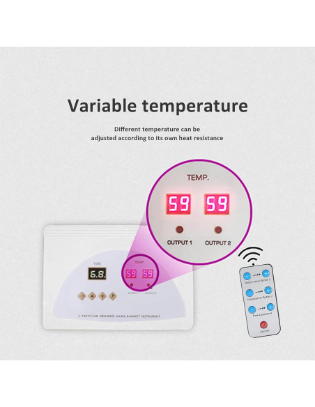 Manta de Sauna Infrarroja Anbt 650W Portátil y Ligera