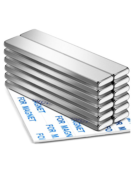 Imanes de Neodimio DIYMAG 60x10x3mm, Paquete de 12