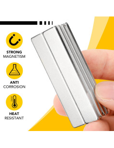 Imanes de Neodimio DIYMAG 60x10x3mm, Paquete de 12 2