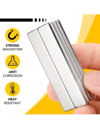 Imanes de Neodimio DIYMAG 60x10x3mm, Paquete de 12