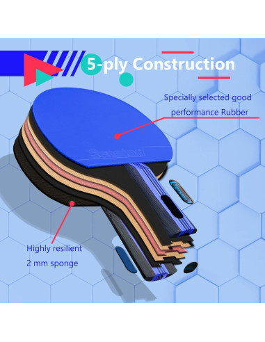Palas de Ping Pong Senston S8 con Control y Velocidad