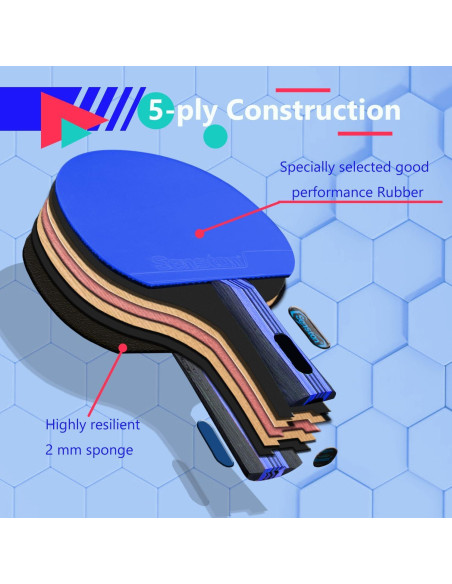 Palas de Ping Pong Senston S8 con Control y Velocidad