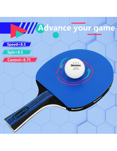 Palas de Ping Pong Senston S8 con Control y Velocidad