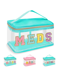 Bolsa de Maquillaje Iqimott Verde Impermeable 22.86x14.48 cm