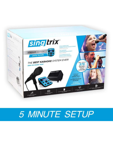 Karaoke Portátil Singtrix SGTX2 con 350 Efectos de Voz