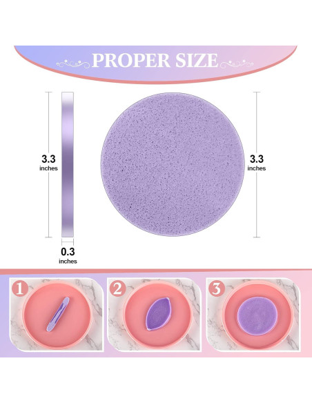 Esponjas Faciales Comprimidas Nuogo 480 Piezas PVA Multiusos