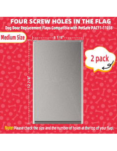 Aletas de Reemplazo para Puerta de Perro FUZZYCARE Mediana 2