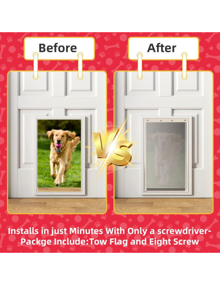 Aletas de Reemplazo para Puerta de Perro FUZZYCARE Mediana