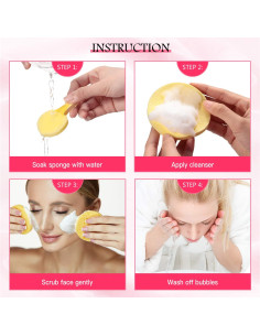 Esponjas Faciales Comprimidas Patelai 120 Piezas 8 cm 2