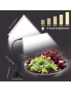 Luz de Crecimiento LED GHodec 84 LEDs Espectro Completo 50W 2