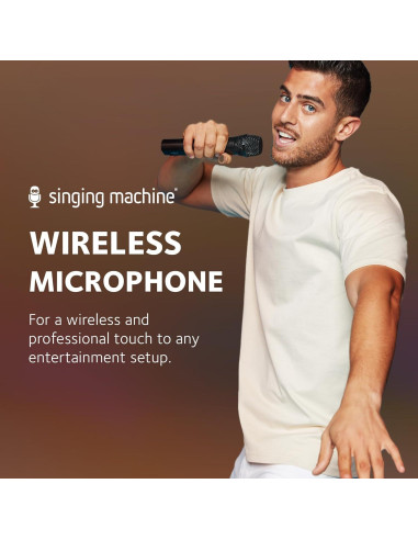 Micrófono Inalámbrico Singing Machine SMM107 - UHF Unidireccional