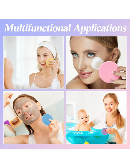 Esponjas Faciales Comprimidas Nuogo 480 Piezas PVA Multiusos