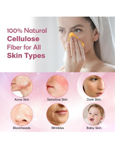 Esponjas Faciales Comprimidas AIDEA 48 Unidades Celulosa Natural 2