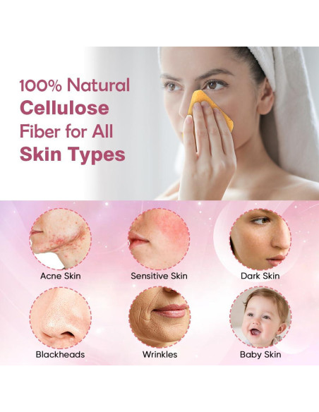 Esponjas Faciales Comprimidas AIDEA 48 Unidades Celulosa Natural