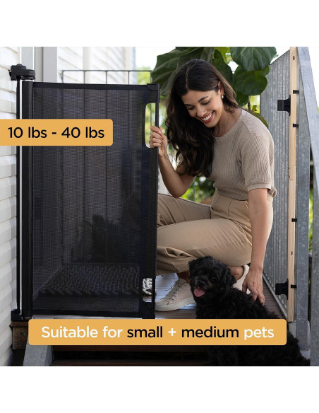 Puerta Retráctil Hakuna Pets 92.9 cm x 180.3 cm Negra