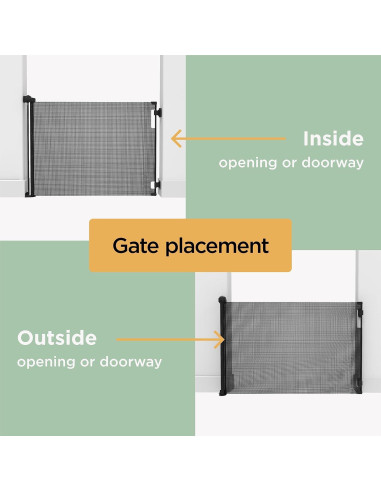 Puerta Retráctil Hakuna Pets 92.9 cm x 180.3 cm Negra