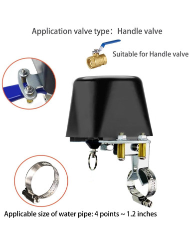 Válvula de Agua WiFi UseeLink, Control Remoto APP, 0.53 kg