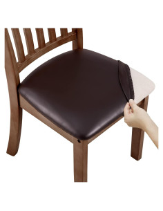 Fundas de Sillas de Comedor Fuloon 6 PCS Impermeables