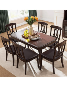 Fundas de Sillas de Comedor Fuloon 6 PCS Impermeables 2