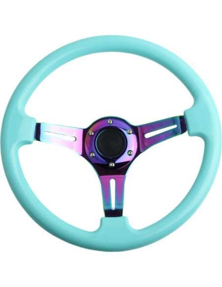 Volante de Carreras YEHICY 350mm ABS Azul Tiffany